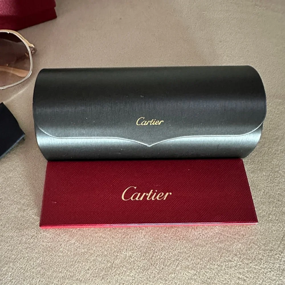 Cartier CT0090S 001 Cartier Trinity Sunglasses